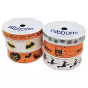 Halloween Ribbons 5m 6 Pack