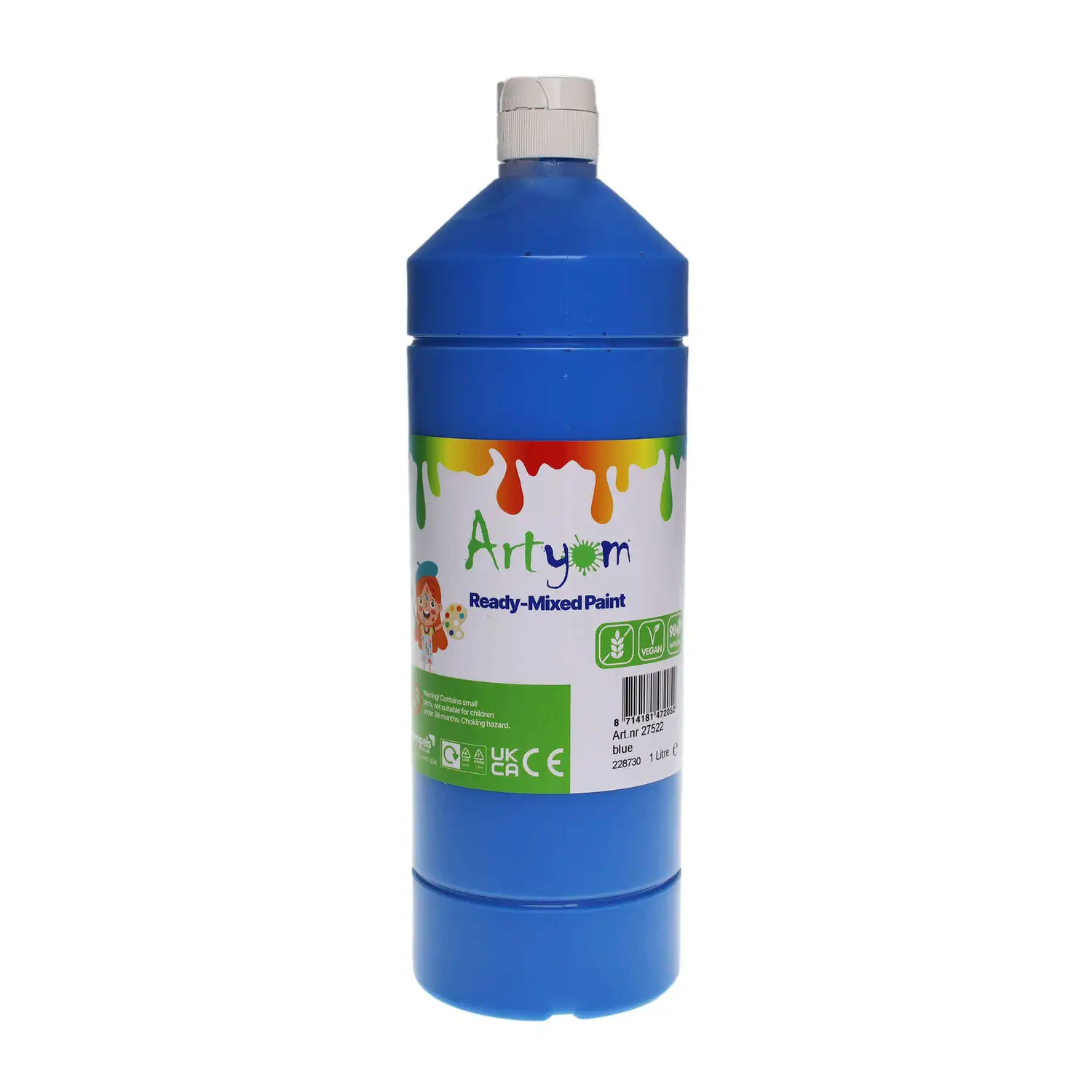 Artyom Ready Mixed Poster Paint Blue 1 Litre G2p95