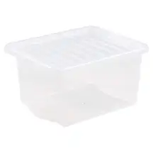 Wham Storage Box and Lid Clear 37l