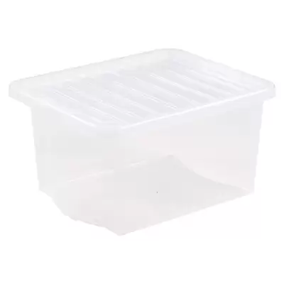 Wham Storage Box and Lid Clear 37l