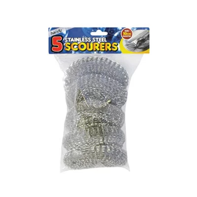 Stainless Steel Scourer 5 Pack