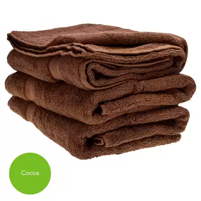 Bath Towel 70x130cm 500gsm x 3 - Colour: Cocoa