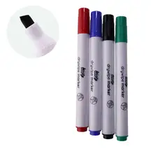 Writy Drywipe Markers Assorted Chisel Tip 4 Pack