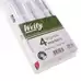 Writy Drywipe Markers Assorted Chisel Tip 4 Pack