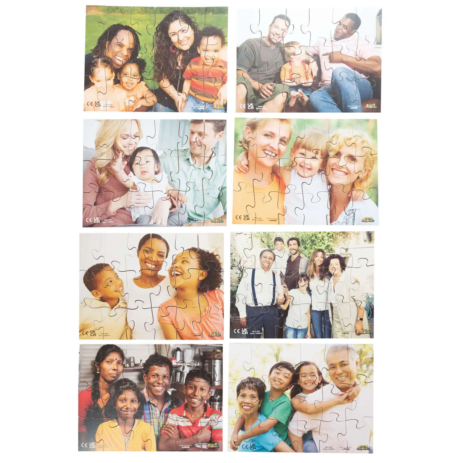 Modern Families Puzzle 18 Piece 8 Pack