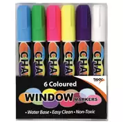 Chalk Markers Assorted 6 Pack