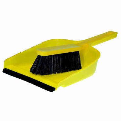 Dustpan & Brush Set - Colour: Yellow