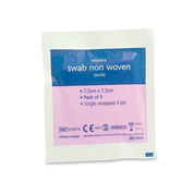 Sterile Non Woven Swabs 7.5 x 7.5cm 25 Pack
