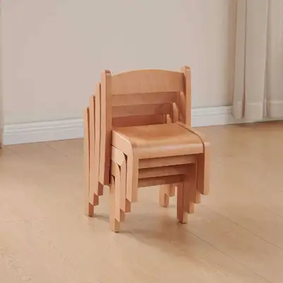 Wooden Stacking Chair H210mm 4 Pack G2p100