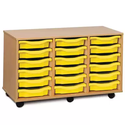 Mobile Drawer Unit With 18 Trays