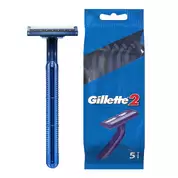 Gillette G2 Disposable Fixed Razors 5 Pack