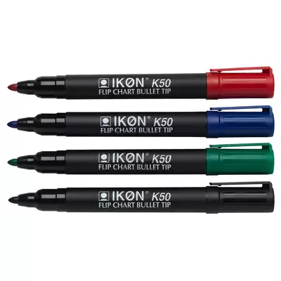 Flipchart Markers Assorted 4 Pack