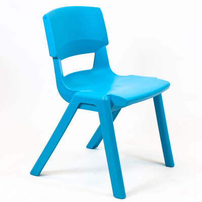 Postura Plus Chair 460mm 30 Pack - Colour: Aqua Blue