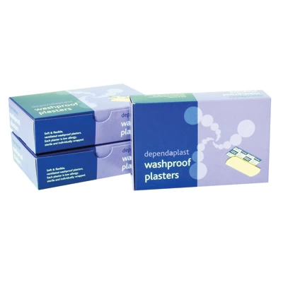 Washproof Plasters 7.5cm x 2.5cm 100