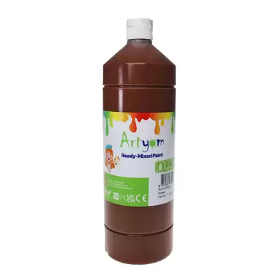 Artyom Ready Mixed Poster Paint 1 Litre - Colour: Brown