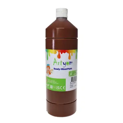 Artyom Ready Mixed Poster Paint Brown 1 Litre G3p99