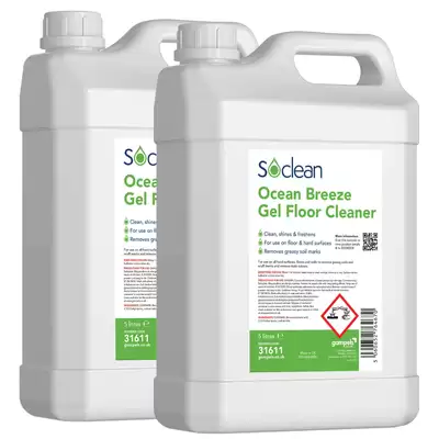 Soclean Ocean Breeze Floor Gel 5 Litre 2 Pack