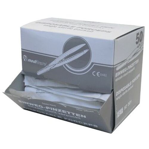 Mediware Forceps Disposable Clear Sterile 50 Gompels HealthCare