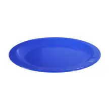 Swixz Polycarbonate Narrow Rimmed Plates 172mm Blue 12 Pack