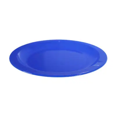 Swixz Polycarbonate Narrow Rimmed Plates 172mm Blue 12 Pack G2p100