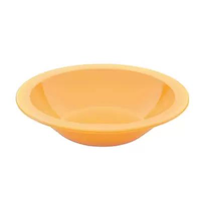 Harfield Polycarbonate Narrow Rimmed Bowls 173mm 10 Pack - Colour: Yellow