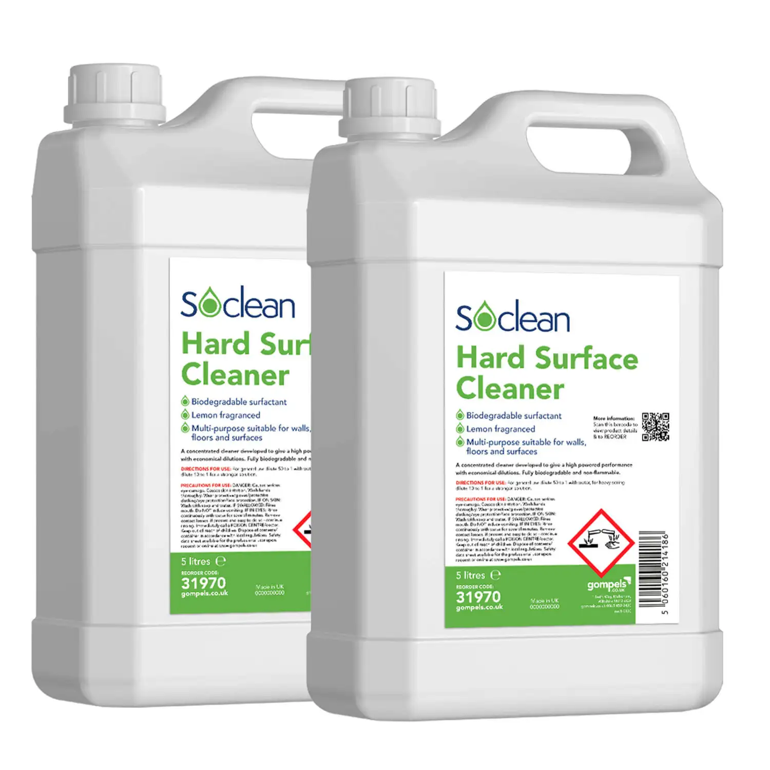 Soclean Hard Surface Cleaner 5 Litre 2 Pack G2p100