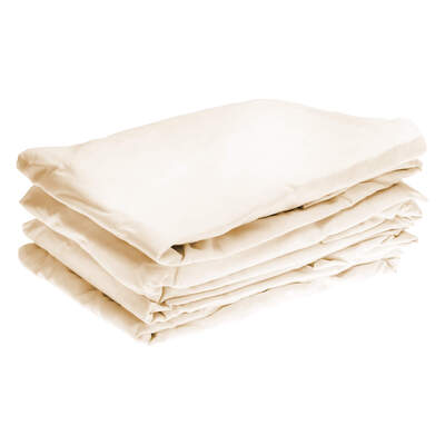 Fire Retardant Bedding Set Cream - Type: Single Fitted Sheet 4 Pack