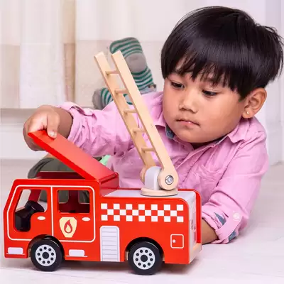 Small World Wooden Fire Engine