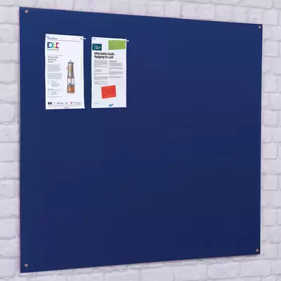 Noticeboard Unframed Blue - Size: 900 X 600mm