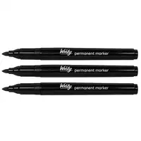 Writy Permanent Markers Black 10 Pack
