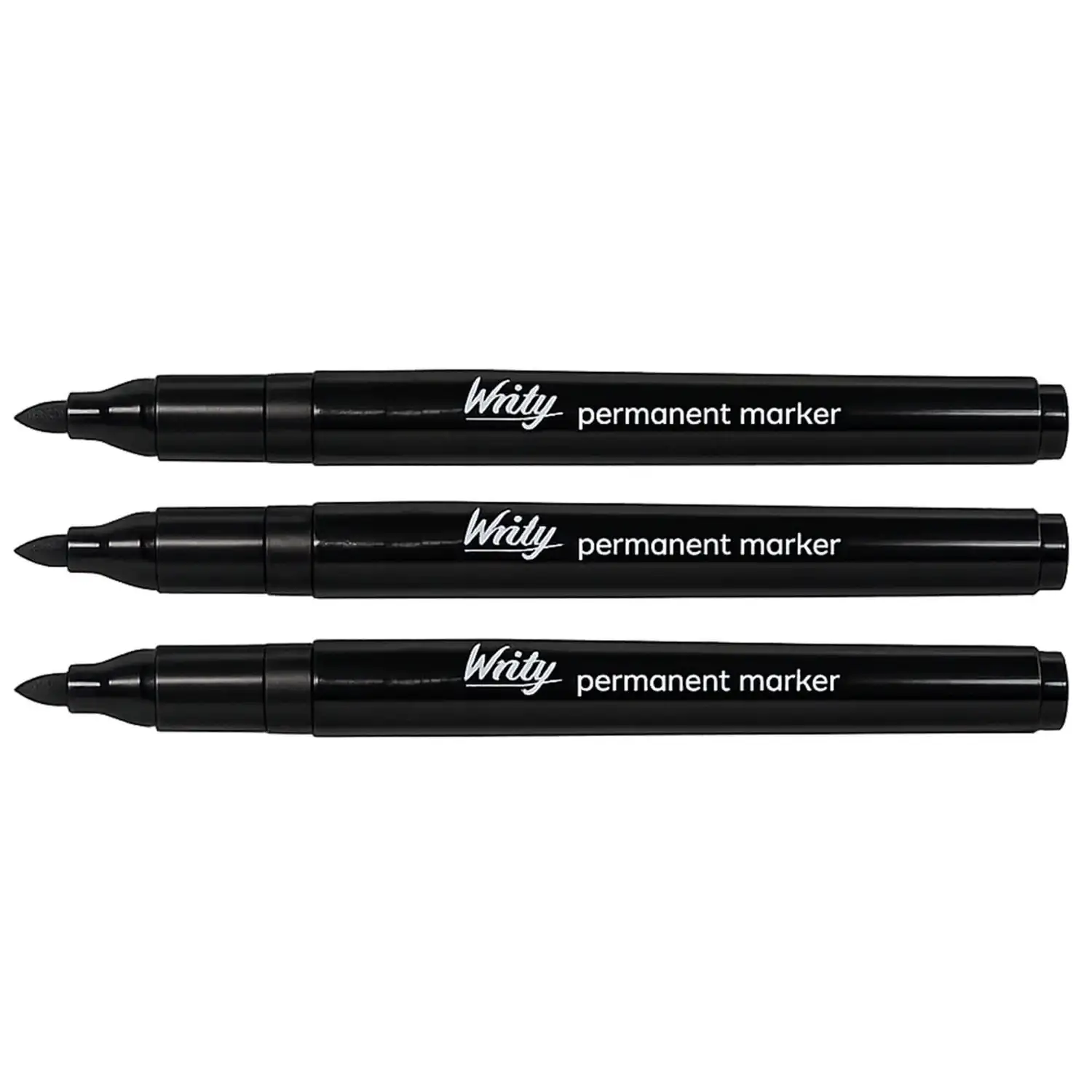 Writy Permanent Markers Black 10 Pack G2p100