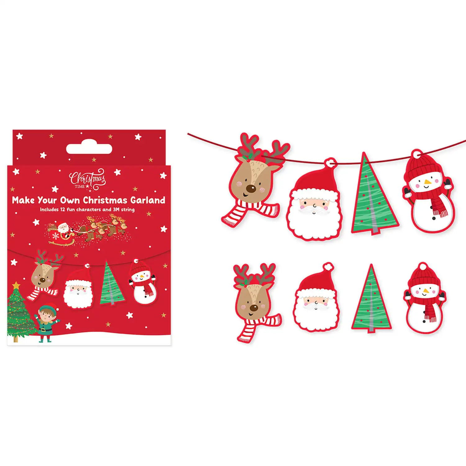 Christmas Make Your Own Hanging Garland 3 Metre