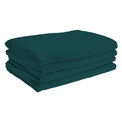 Fire Retardant Bedding Set Jade Green - Type: Single Duvet Cover 4 Pack
