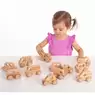 Natural Wooden Vehicle Set 12 Pack