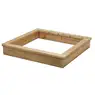 Low Wooden Sand Pit With Lid