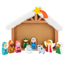 Christmas Wooden Nativity 10 Pieces
