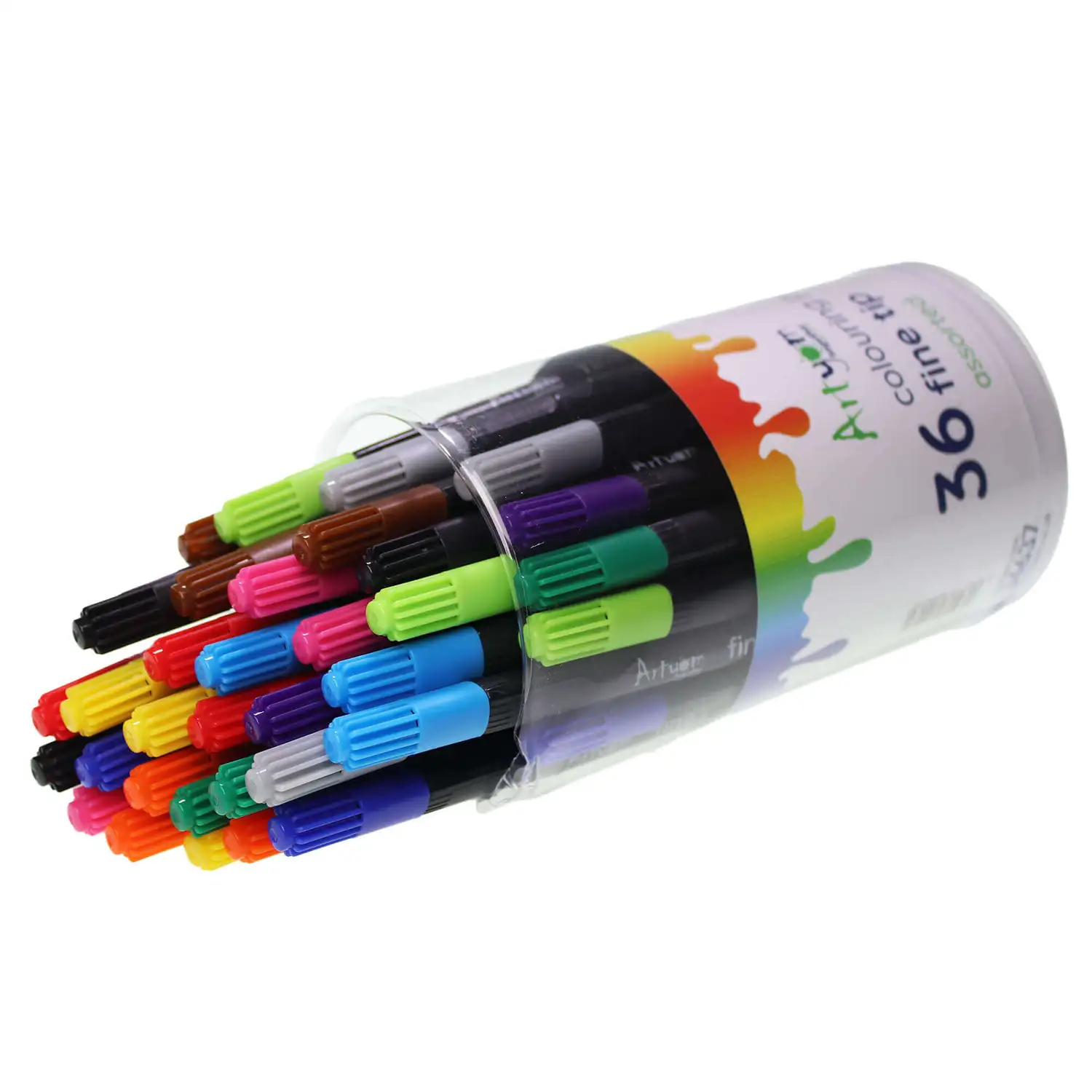 Artyom Easy Grip Fine Tip Colouring Pens Assorted 36 Pack G2p100