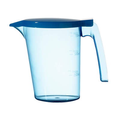 Water Jug With Blue Lid 750ml Pack 6