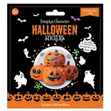 Halloween Pumpkin Character Stickers