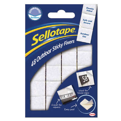 Sellotape Sticky Fixers Outdoor 48 Pack