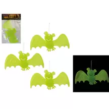 Glow in The Dark Bat Decorations 3 Pack