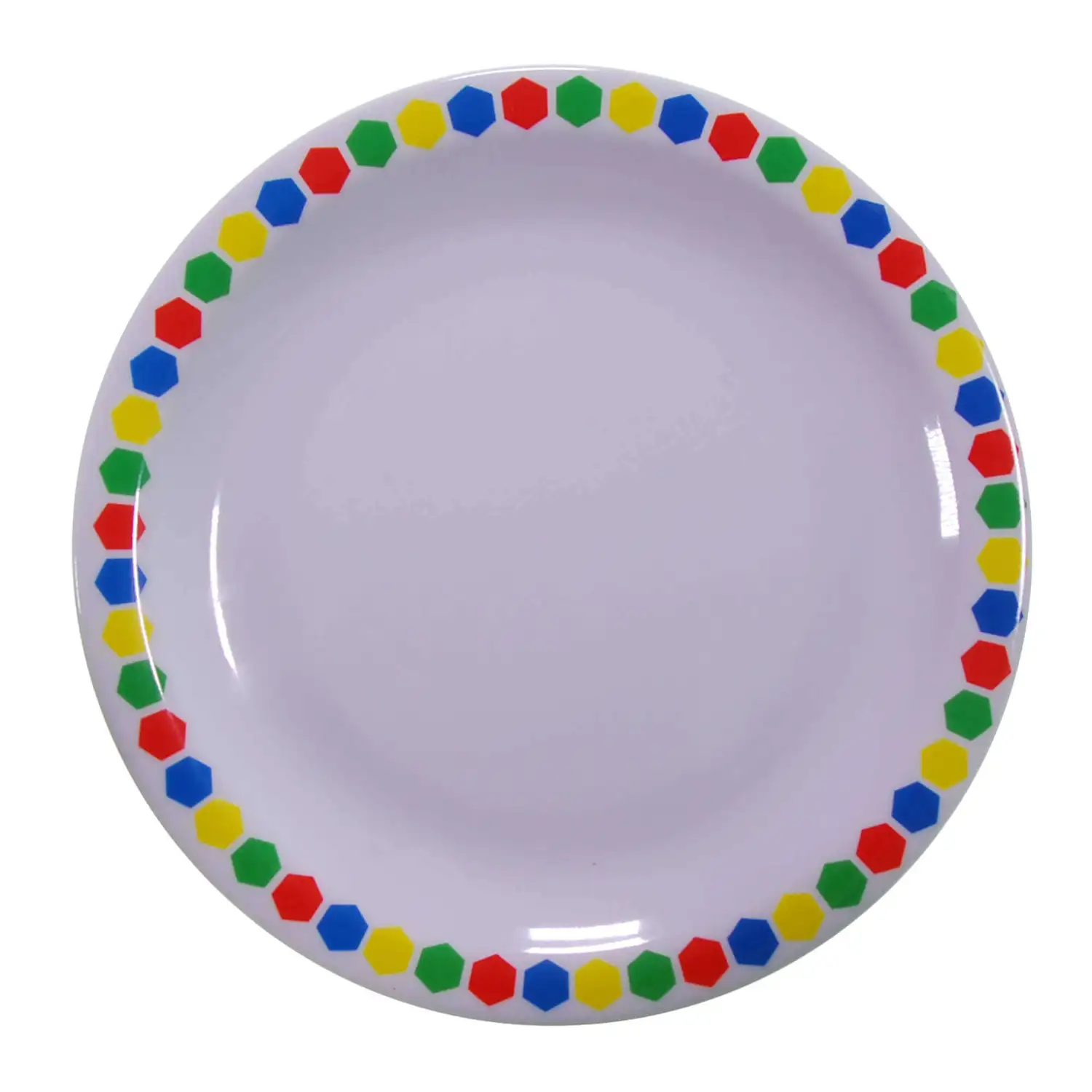 Swixz Melamine Side Plate 6.25"/160mm Patterned Rim 12pk G2p100