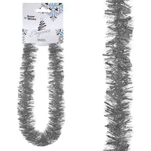 Christmas Tinsel Silver 2m