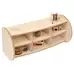 Mini 2 Shelf Unit With Dividers Maple