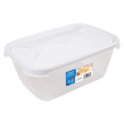 Rectangular Food Storage Box With Lid - Size: 3.6l
