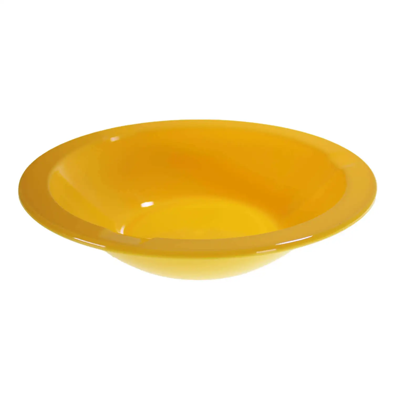 Swixz Polycarbonate Narrow Rimmed Bowls 172mm Yellow 12 Pack G2p100