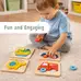 Olly and Oby Chunky Transport Puzzle 4 Pack
