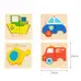 Olly and Oby Chunky Transport Puzzle 4 Pack