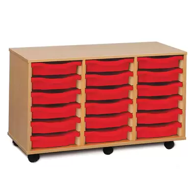 Mobile Drawer Unit With 18 Trays