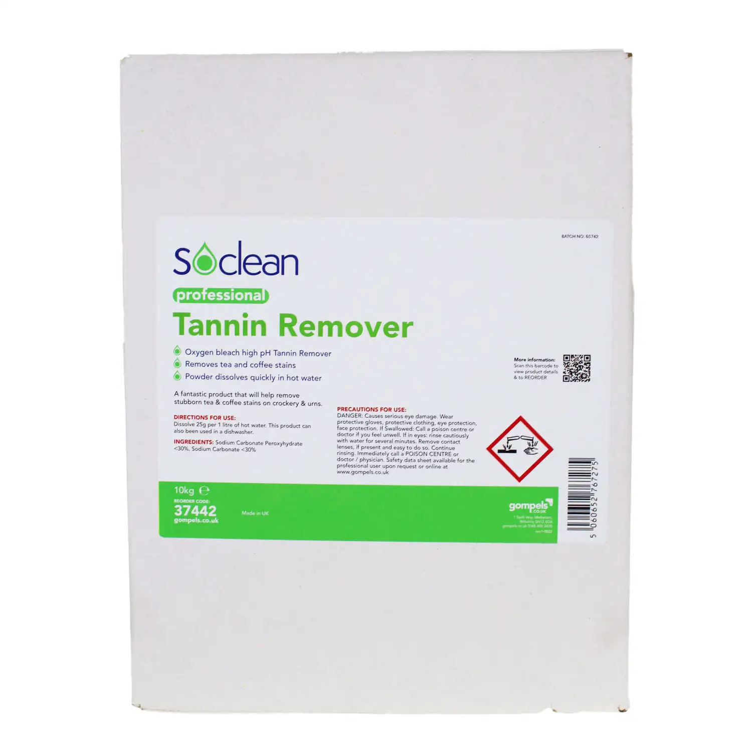 Soclean Stain and Tannin Remover 10kg G2p100
